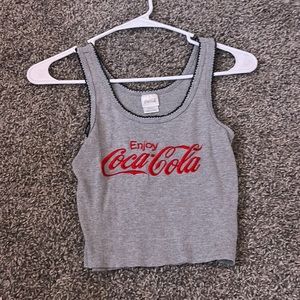grey coca cola top